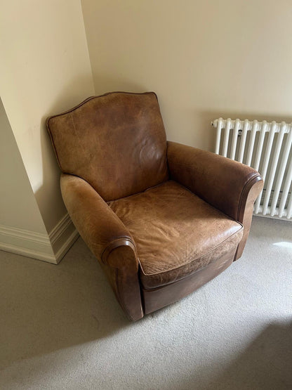 LEATHER ARM CHAIR