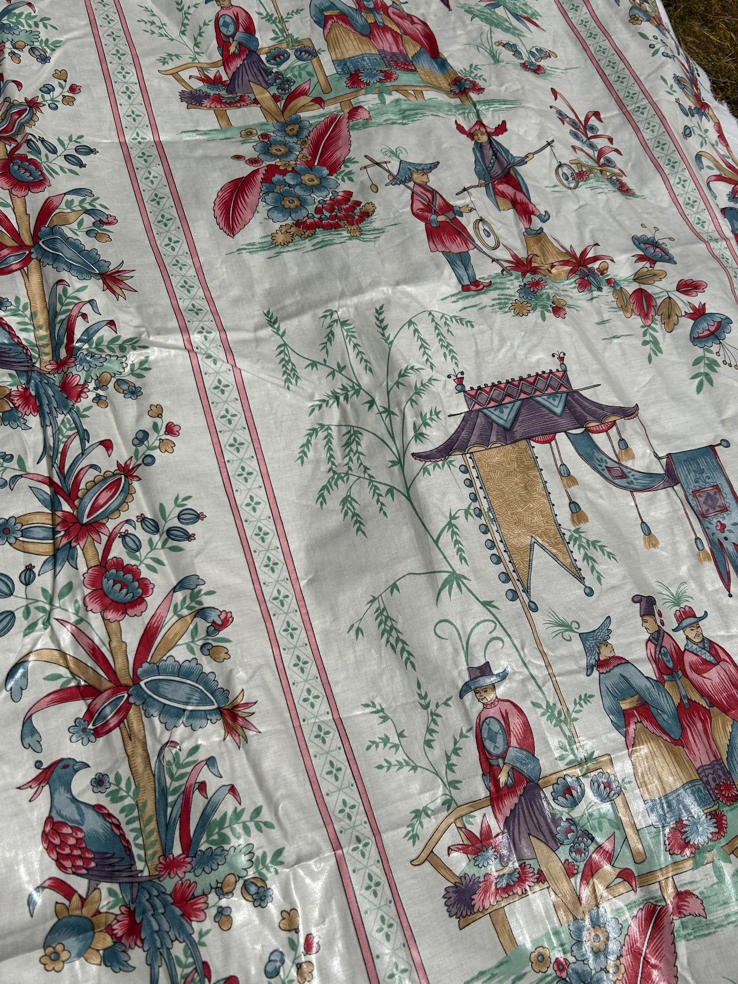 Waxed chintz