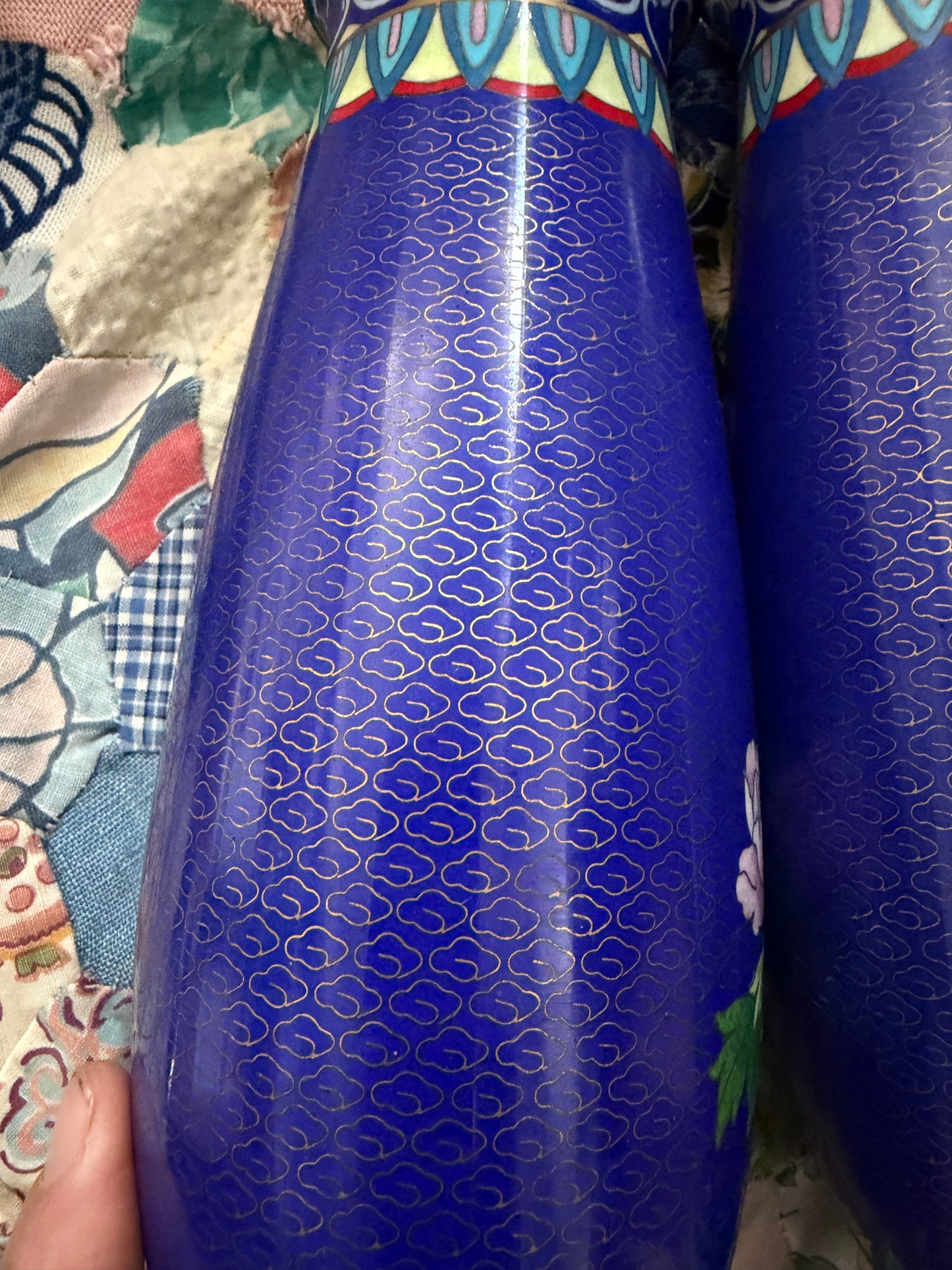 ENAMEL VASES