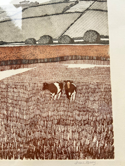 FRAMED WOODCUT