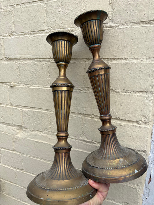 BRASS CANDLESTICKS