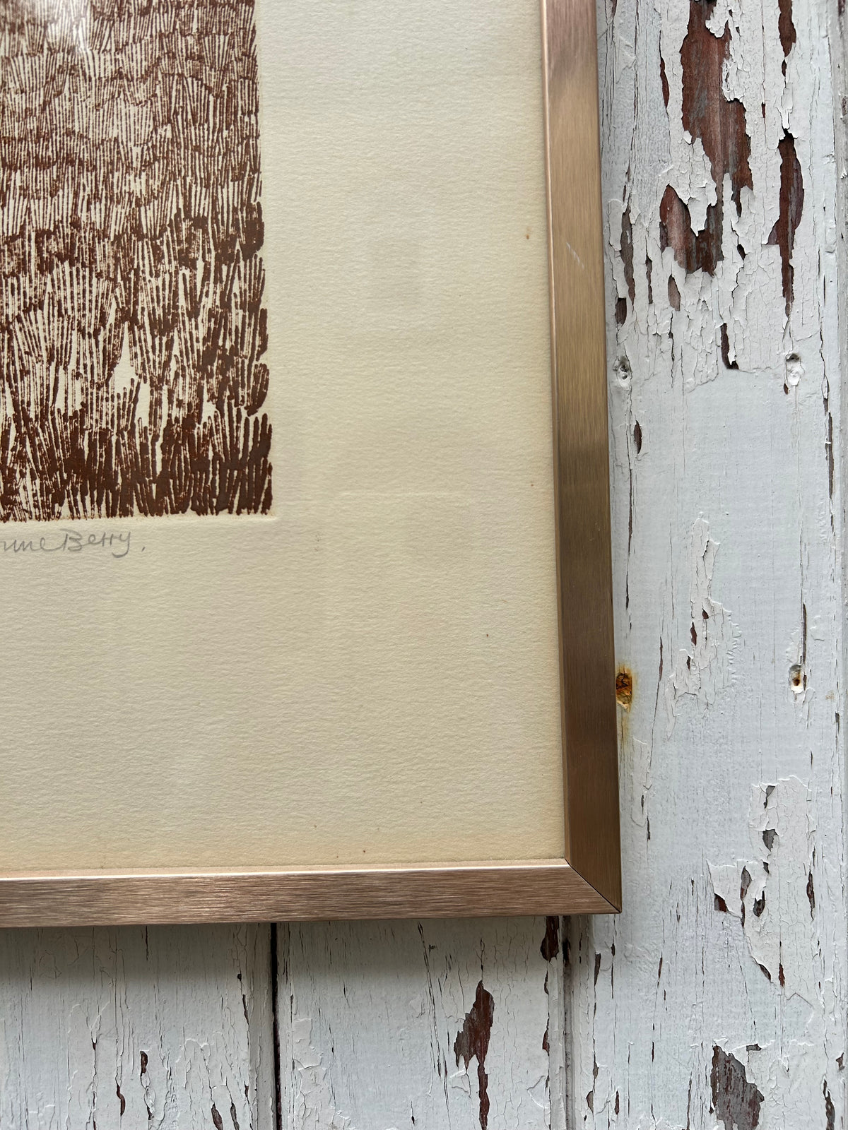 FRAMED WOODCUT