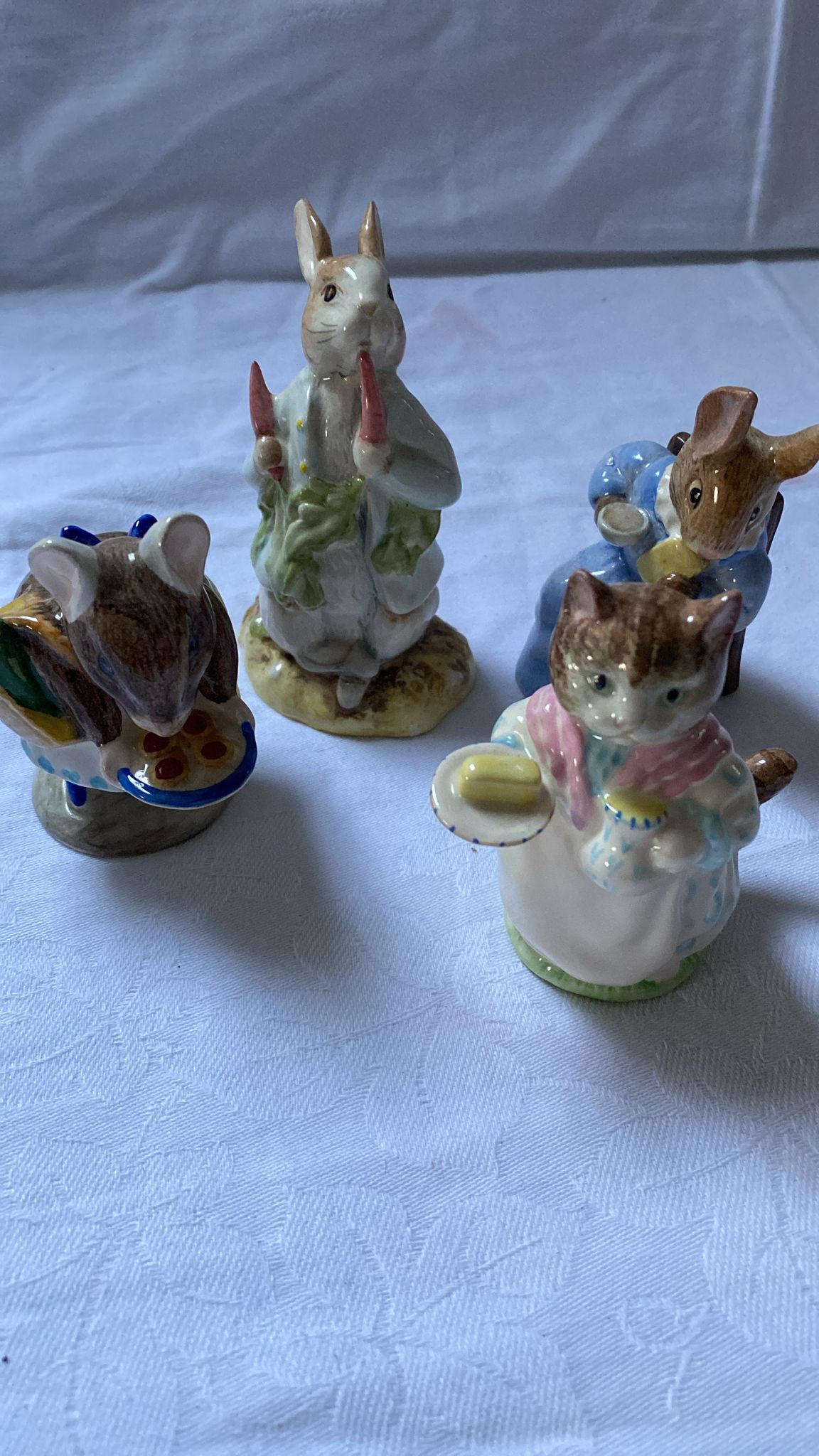 BEATRIX POTTER FIGURES ON