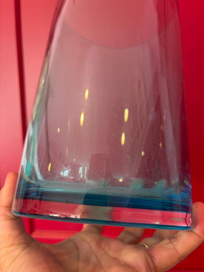 BLUE GLASS VASE