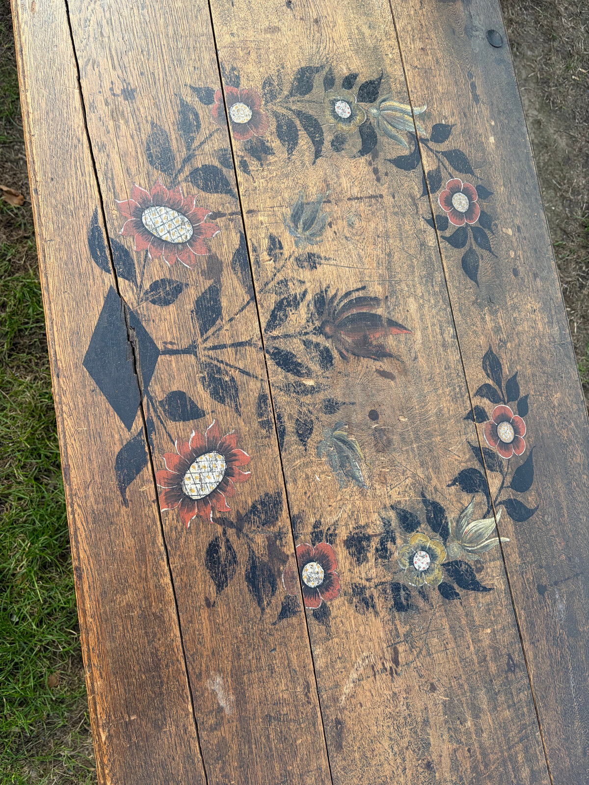 LARGE PAINTED TRUNK