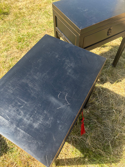 PAIR OF SIDE TABLES