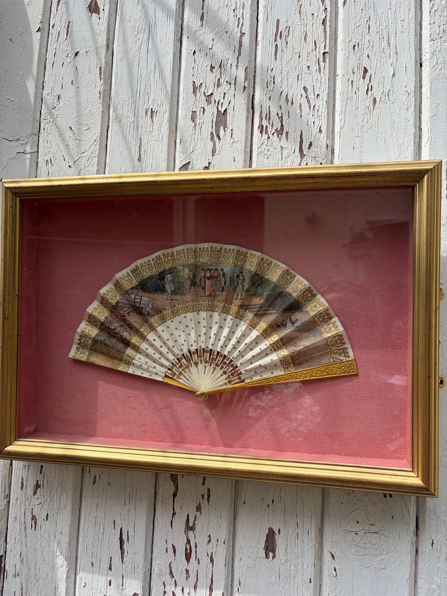 FRAMED ANTIQUE FAN