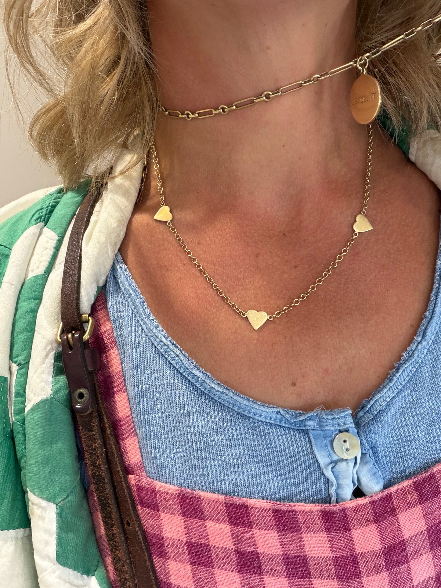 HEARTS AND STAR NECKLACE