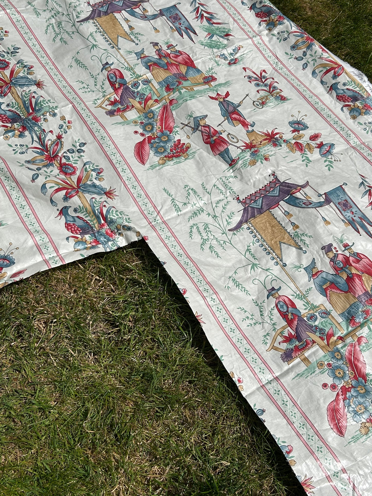 Waxed chintz