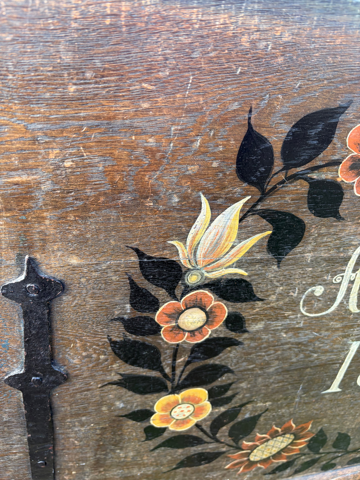 LARGE PAINTED TRUNK