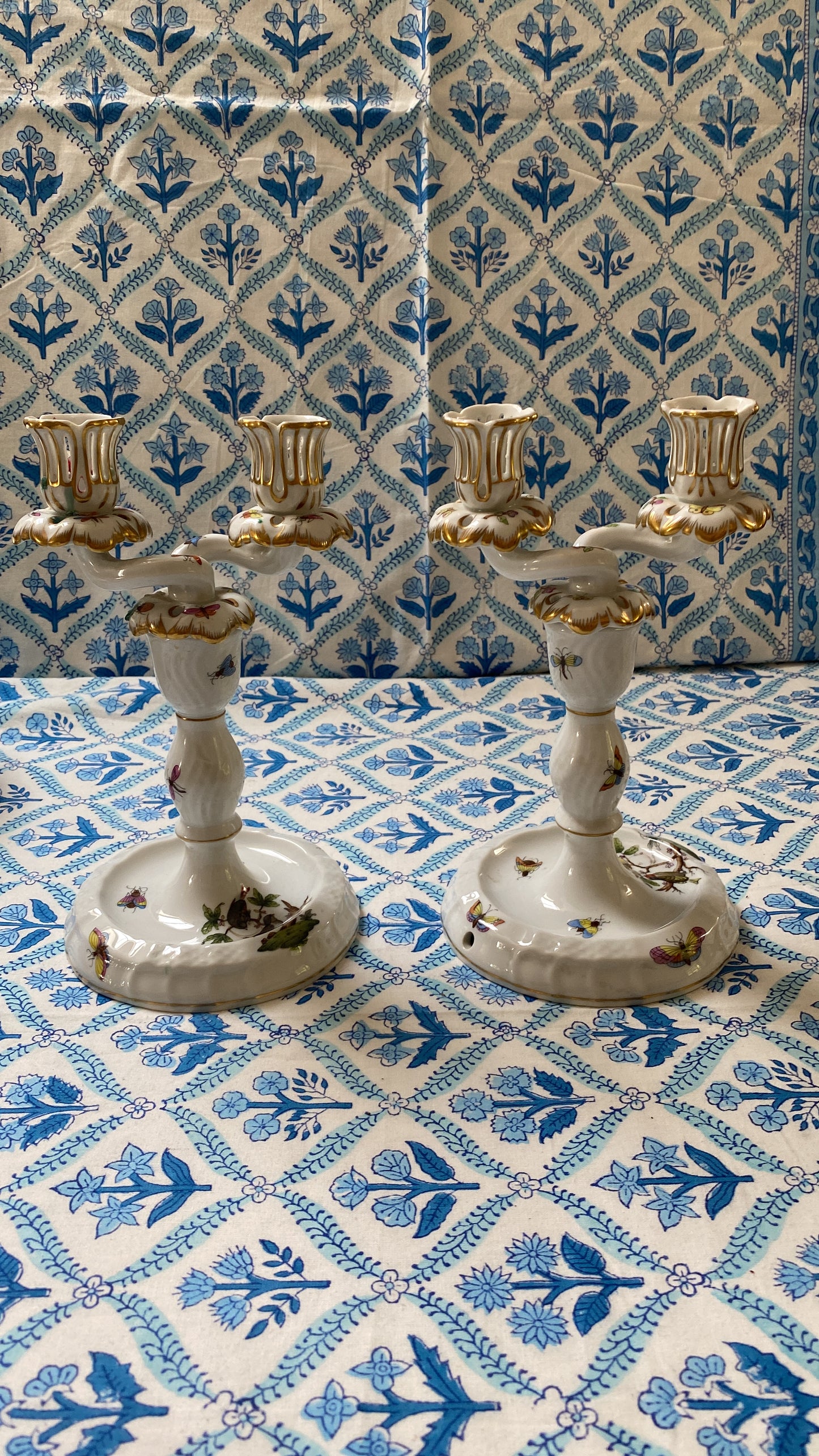 HEREND CANDLESTICKS