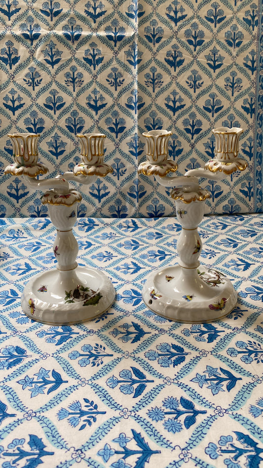 HEREND CANDLESTICKS