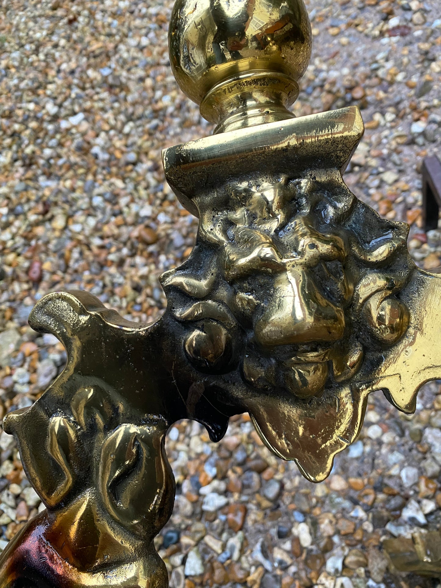 BRASS FIRE DOGS