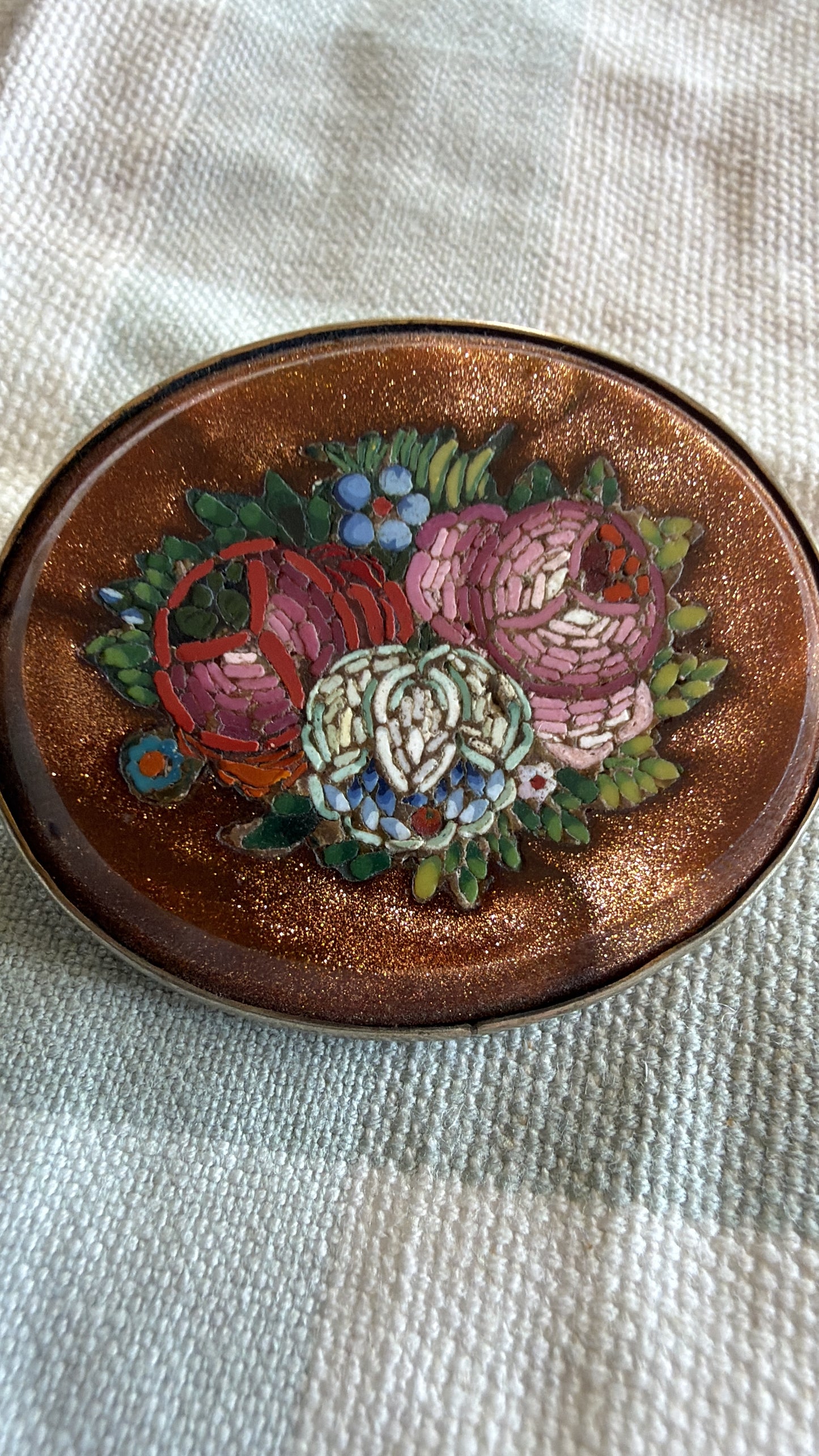 MICRO MOSIAC BROOCH