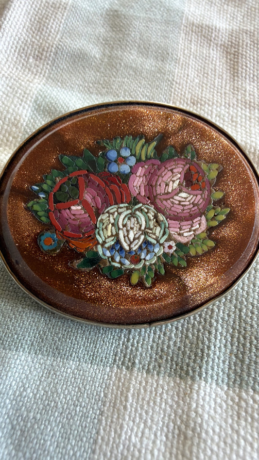 MICRO MOSIAC BROOCH