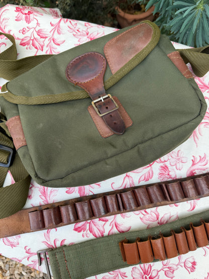 CARTRIDGE BAG WITH TWO BELTS
