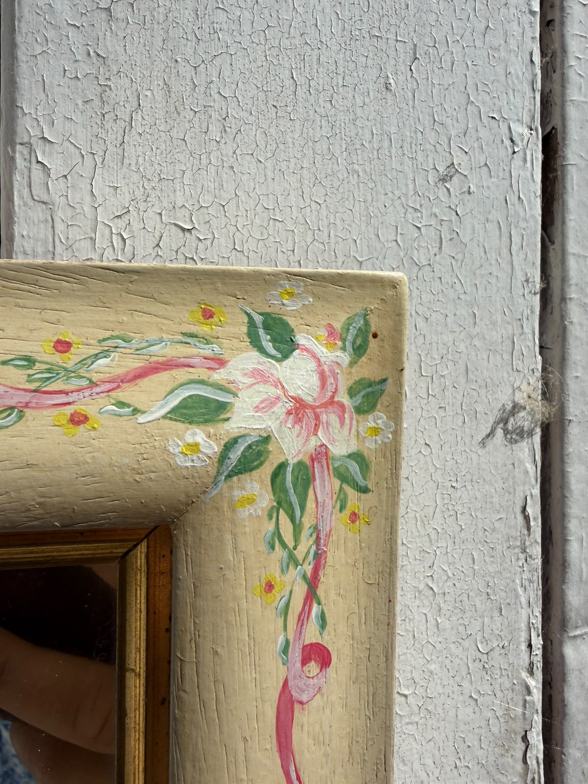 SMALL PAINTED MIRROR