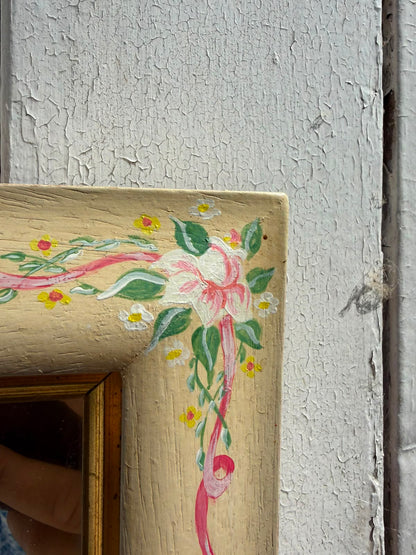 SMALL PAINTED MIRROR