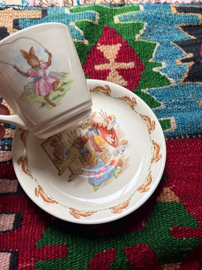 BUNNYKINS CUP AND SAUCER