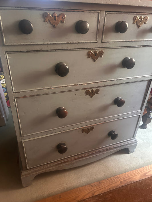 BLUE CHEST OF DRAWERS