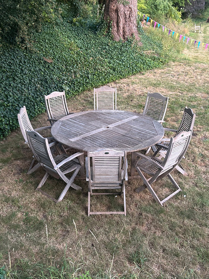 GARDEN TABLE AND CHAIRS