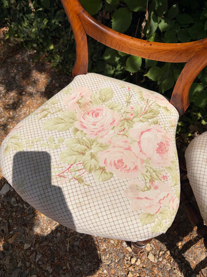 PAIR BALOON BACK CHAIRS