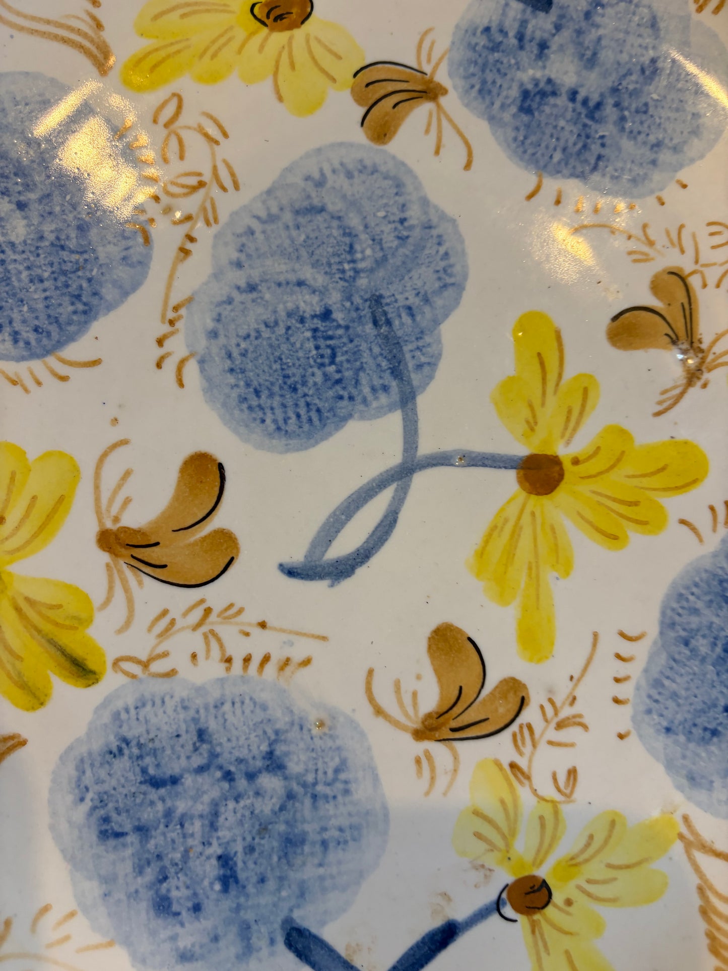 LARGE HAND PAINTED PLATE