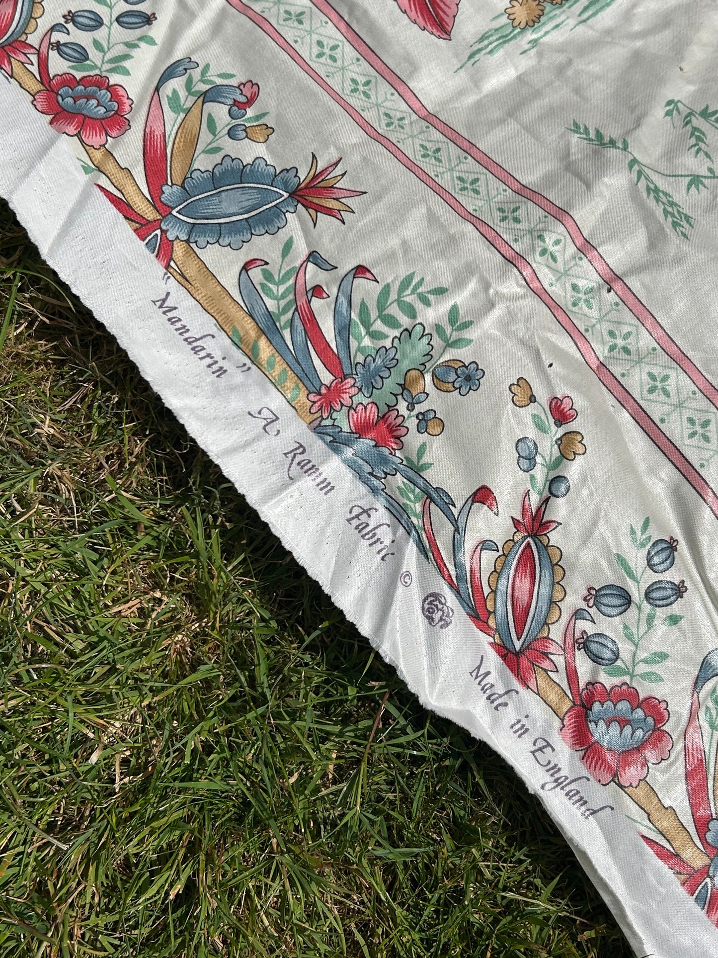 Waxed chintz