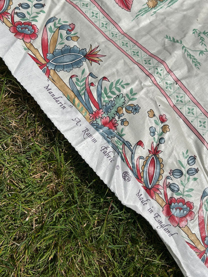 Waxed chintz