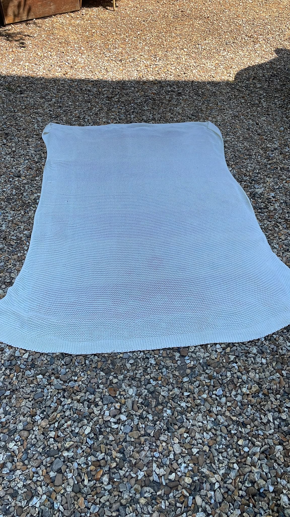 KNITTED COTTON BLANKET