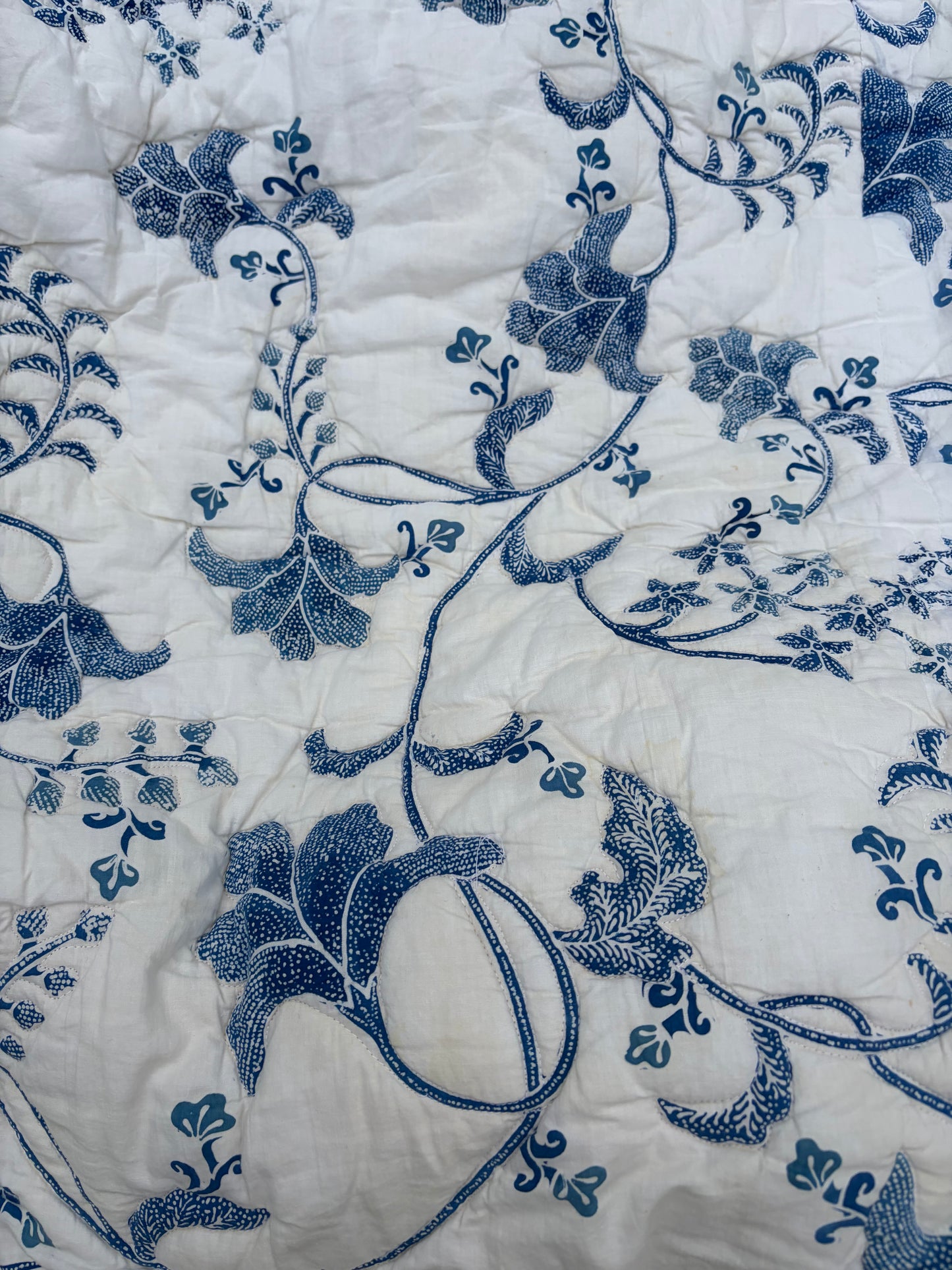 BLUE AND WHITE QUILT