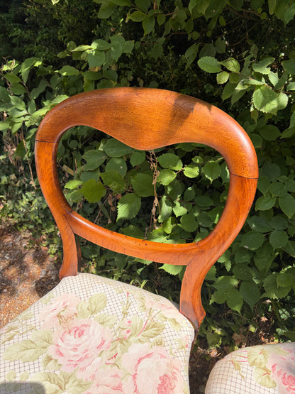 PAIR BALOON BACK CHAIRS