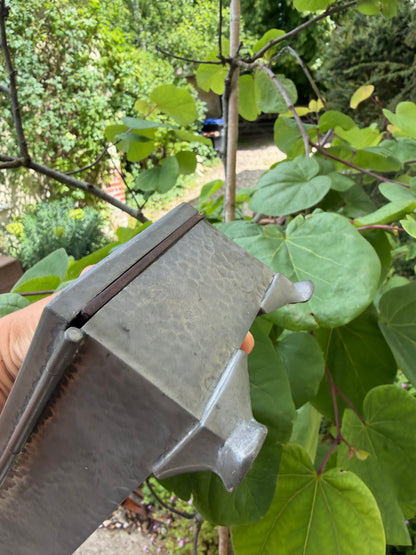 BEATEN PEWTER BOX