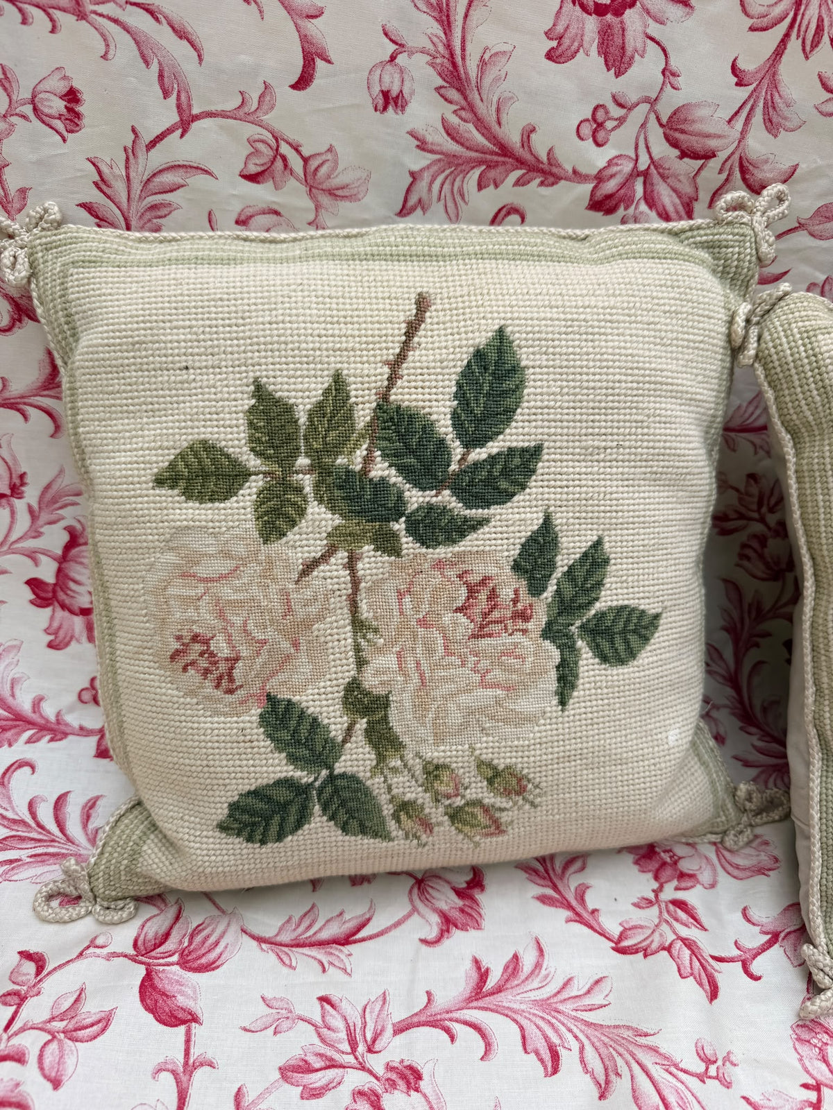 PAIR OF TAPESTRY CUSHIONS