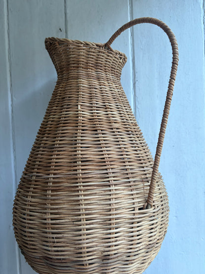 DECORATIVE WICKER JUG
