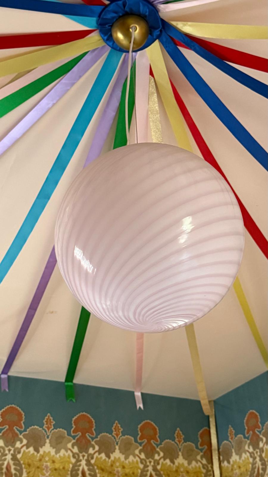 VINTAGE GLASS LIGHT