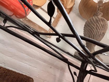 METAL & GLASS TABLE