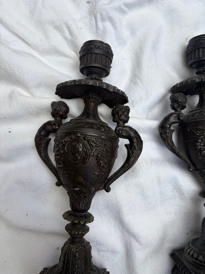 ANTIQUE CANDLESTICKS