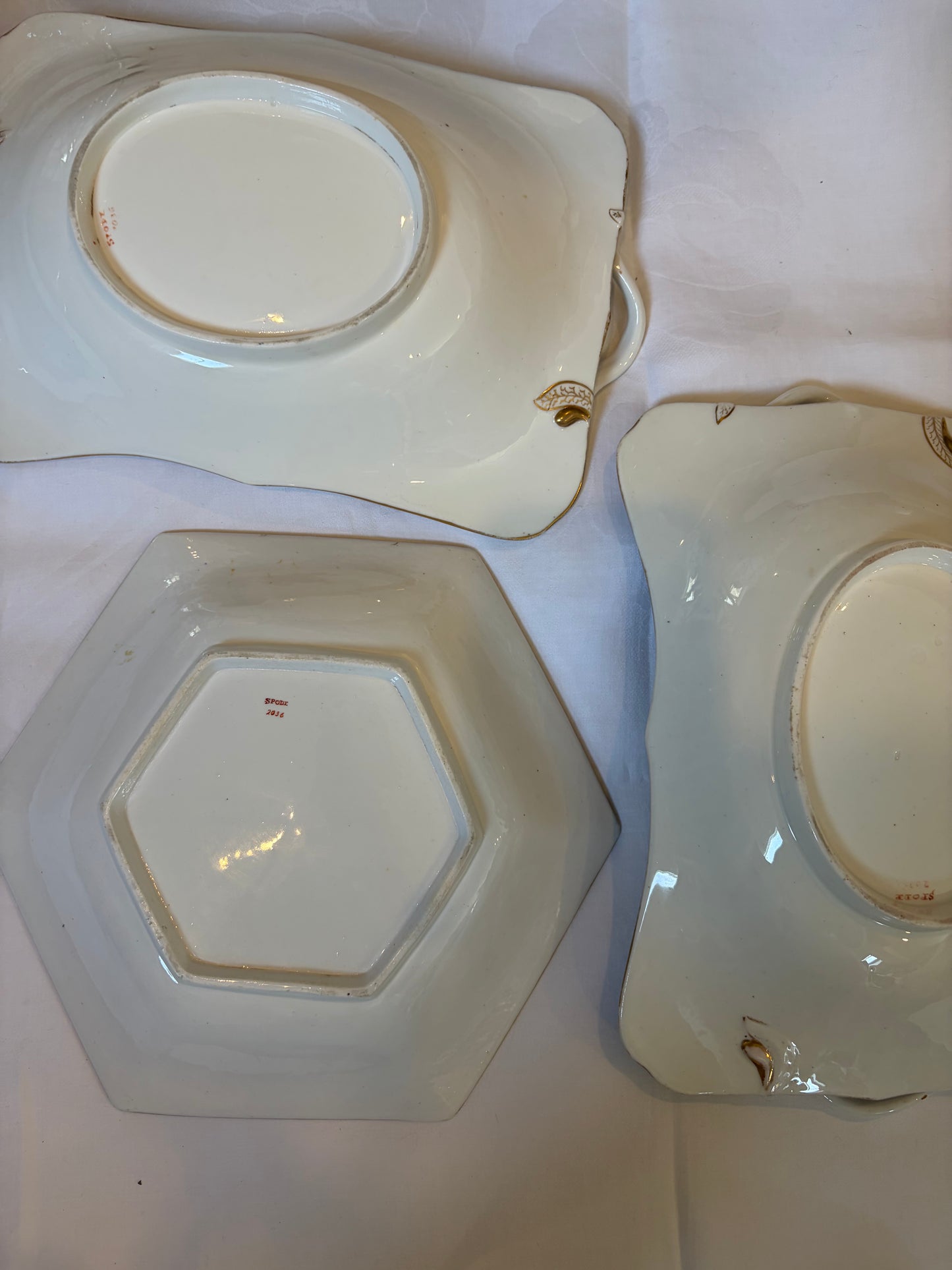 3 SPODE DISHES