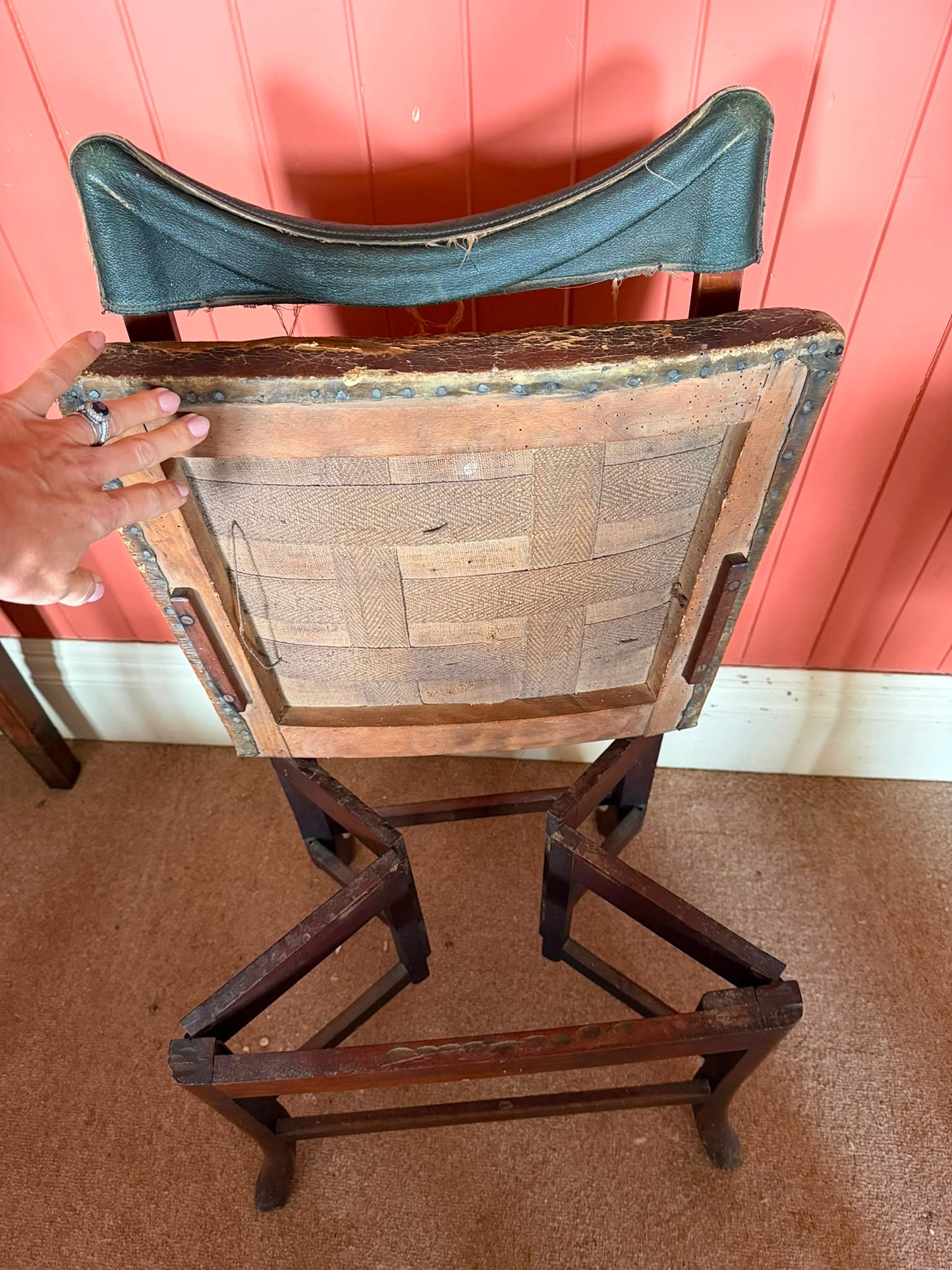 ANTIQUE FOLDING CHAIR