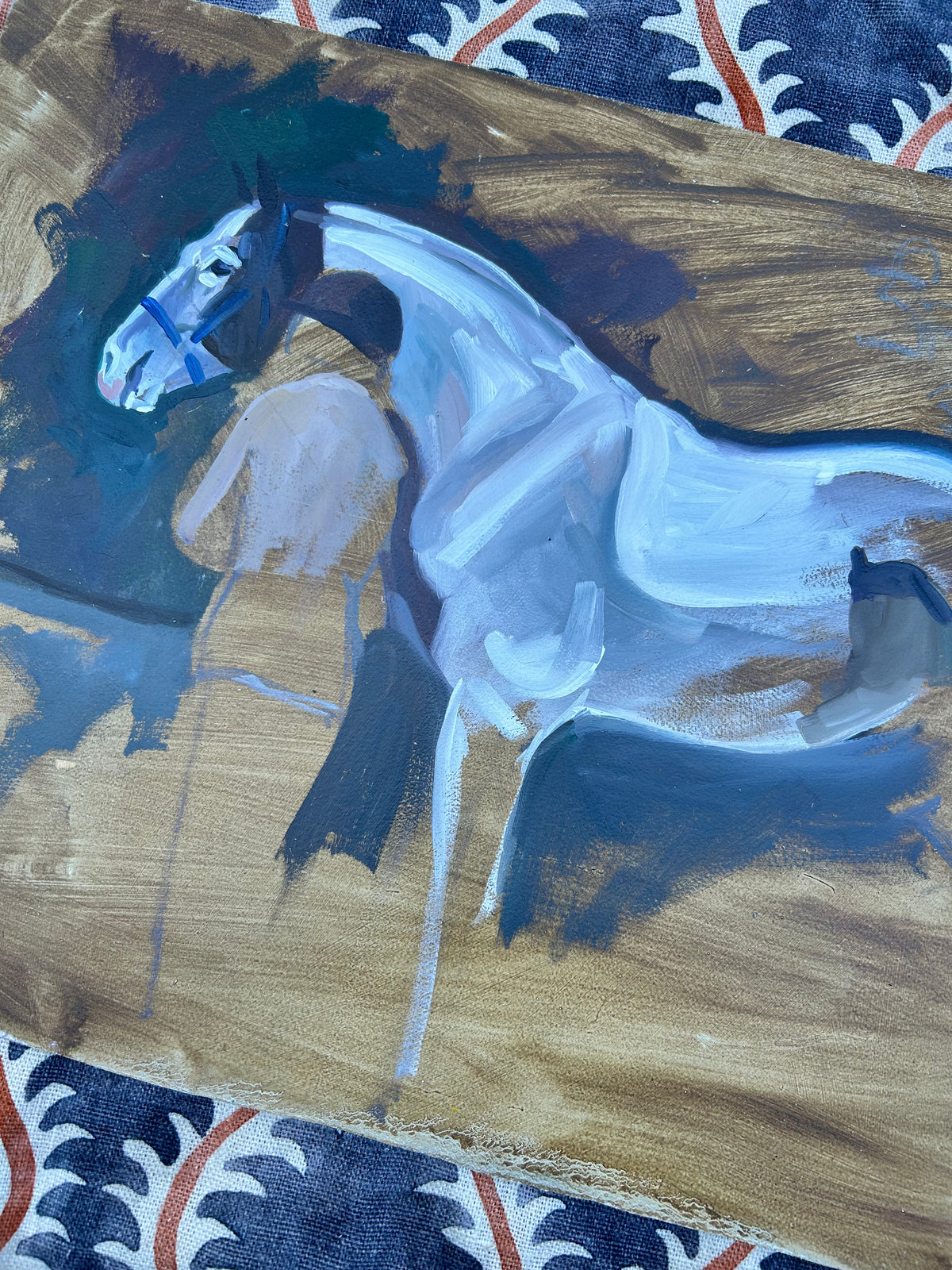 HORSE OIL ON BOARD