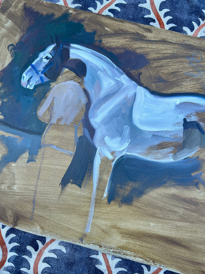 HORSE OIL ON BOARD