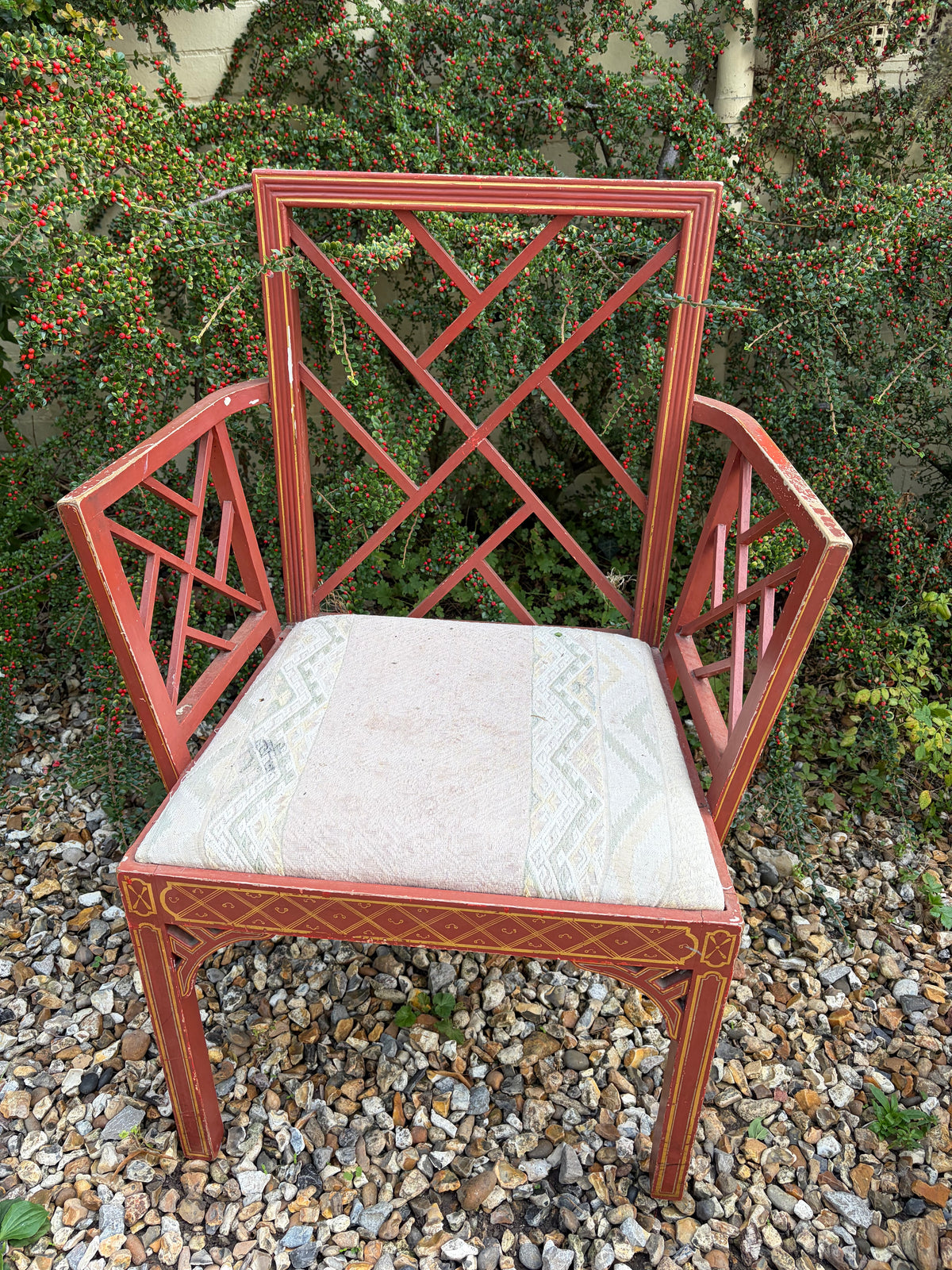 PAIR OF RED CHAIRS
