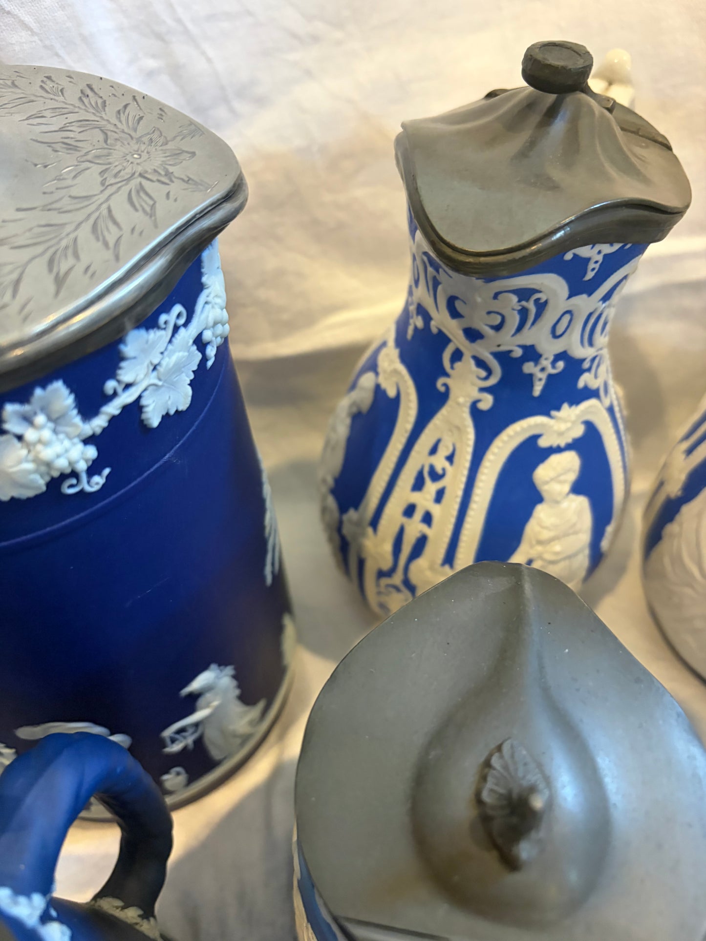 WEDGWOOD AND BROWNFIELD JUGS