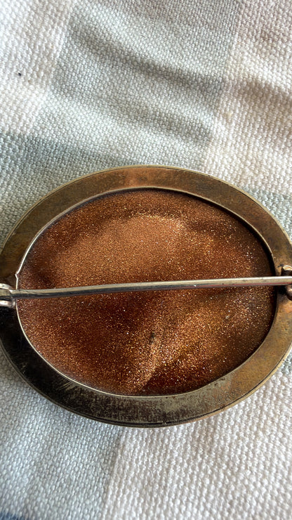 MICRO MOSIAC BROOCH