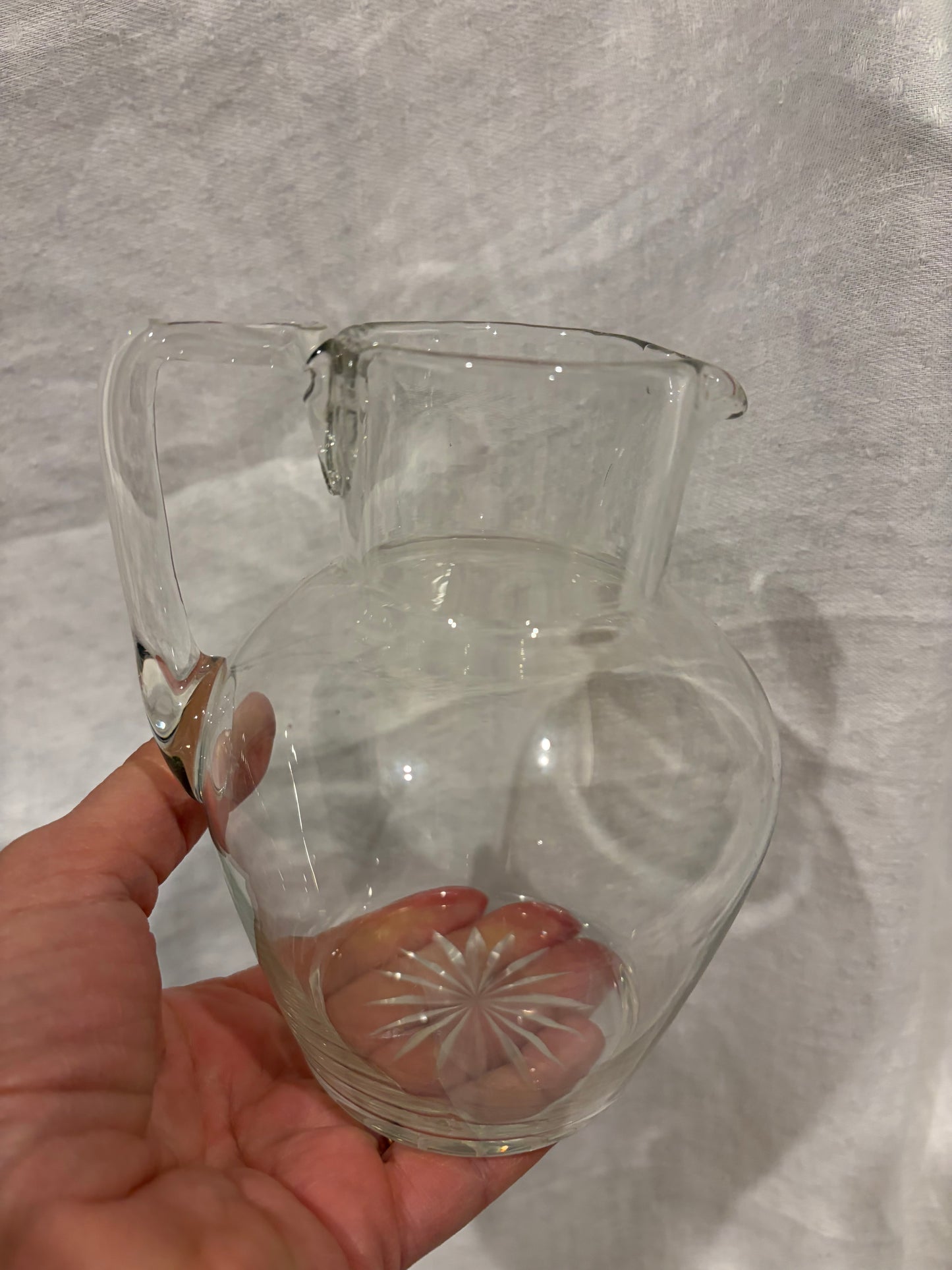 ANTIQUE GLASS JUG
