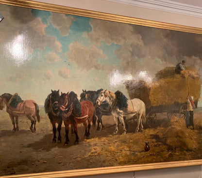 LARGE OIL PAINTING