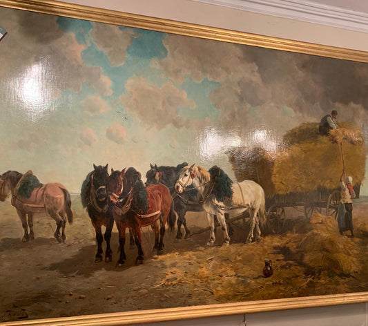 LARGE OIL PAINTING